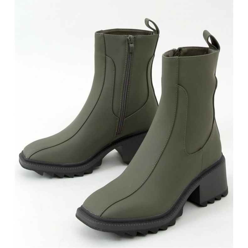 Bottines femme vertes QT33P Vert - Inello
