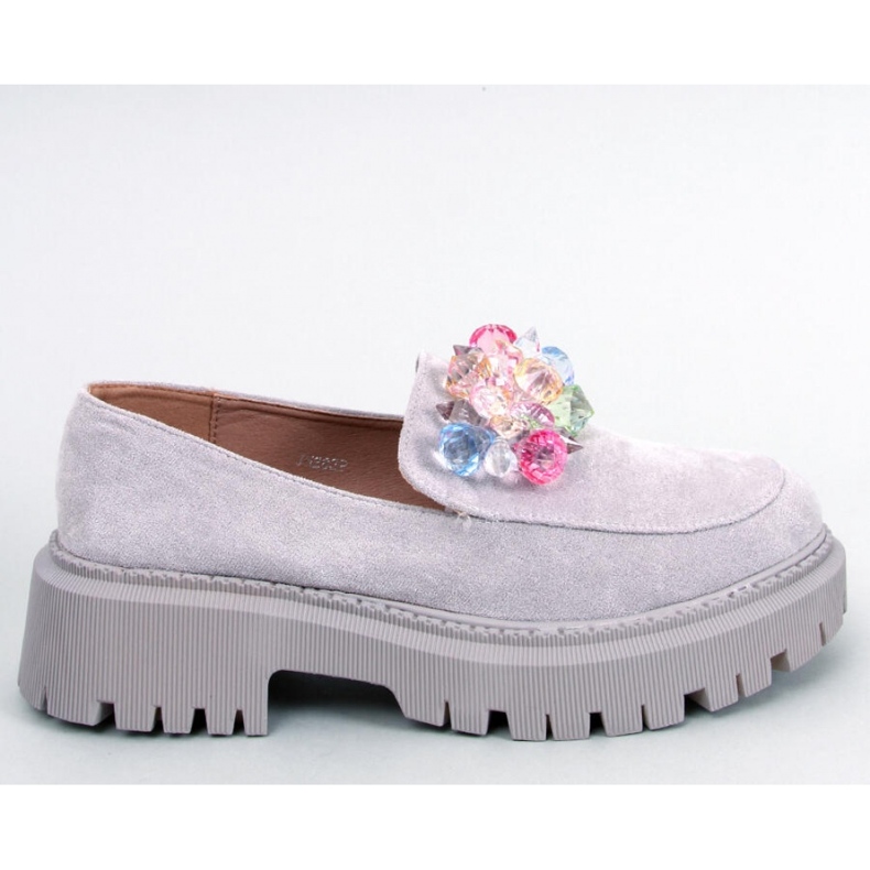 Mocassins plateforme avec pierres Stefani Grey - Inello gris Mocassins plateforme avec pierres Stefani Grey - Inello gris