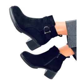 Duncans Bottines à talons bas noires - Inello le noir