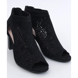Bottines ajourées bout ouvert Pierre Noir - Inello le noir