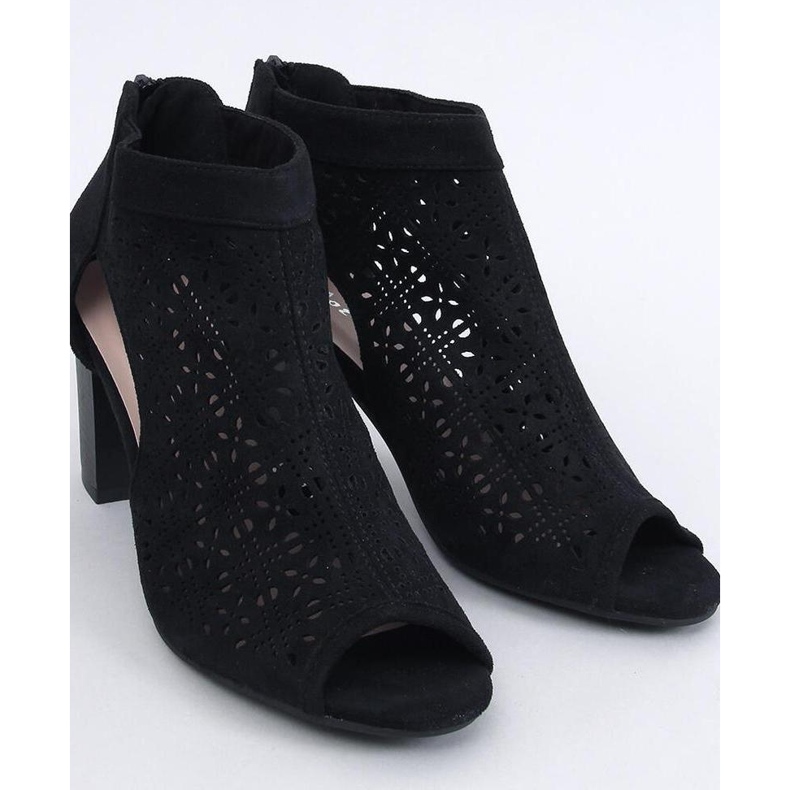 Bottines ajourées bout ouvert Pierre Noir - Inello le noir