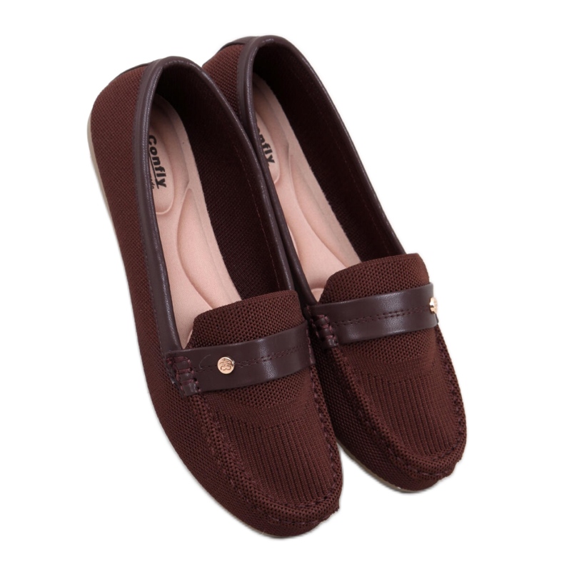 Mocassins souples pour femmes Yuriko Marrone - Inello brun