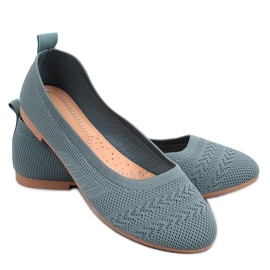 Ballerines tricotées Newey Vert - Inello