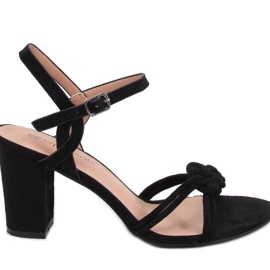 Hally Sandales à talons noires - Inello le noir