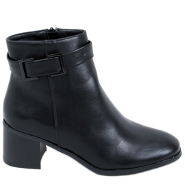 Dolores Bottines à talons noires - Inello le noir