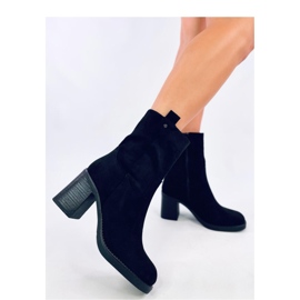 Salifi Bottines à talons larges noires - Inello le noir Salifi Bottines à talons larges noires - Inello le noir