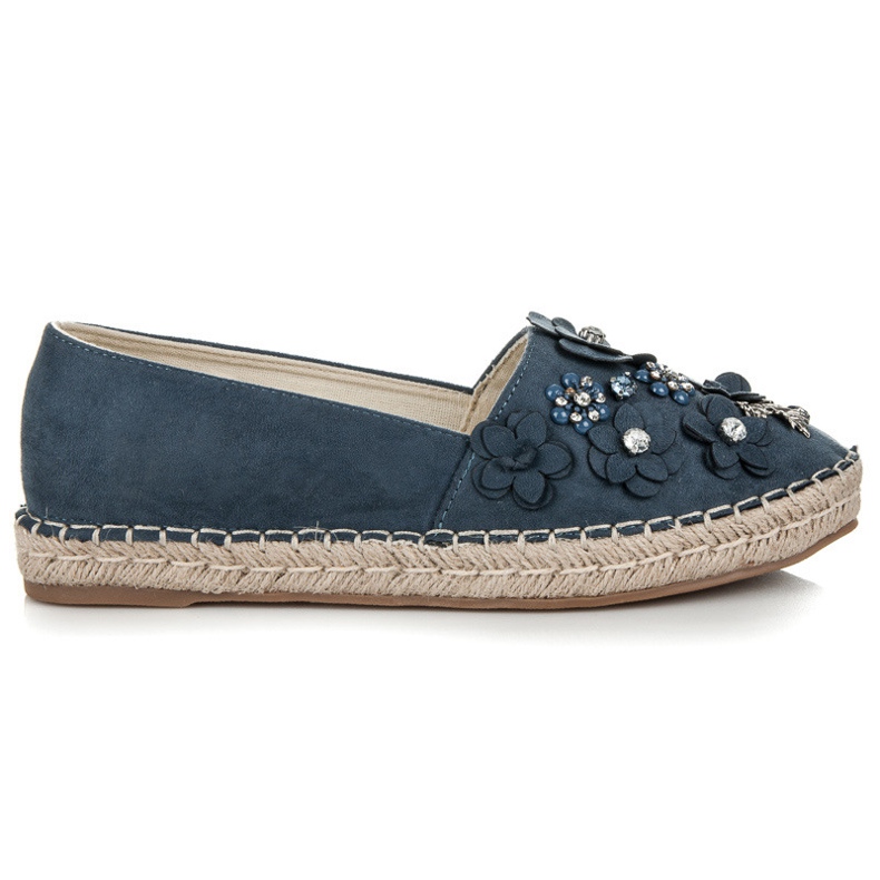 Marquiz Chaussures basses à enfiler avec décorations bleu Marquiz Chaussures basses à enfiler avec décorations bleu