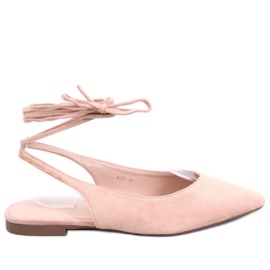 Ballerines à lacets Dentoni Nude - Inello beige Ballerines à lacets Dentoni Nude - Inello beige