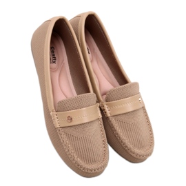 Mocassins souples femme Yuriko Kaki - Inello beige