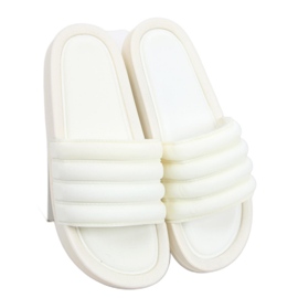 Sandale tongs femme Minno Blanc - Inello
