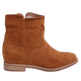 Camel NC981 Bottines compensées cachées Camel - Inello brun