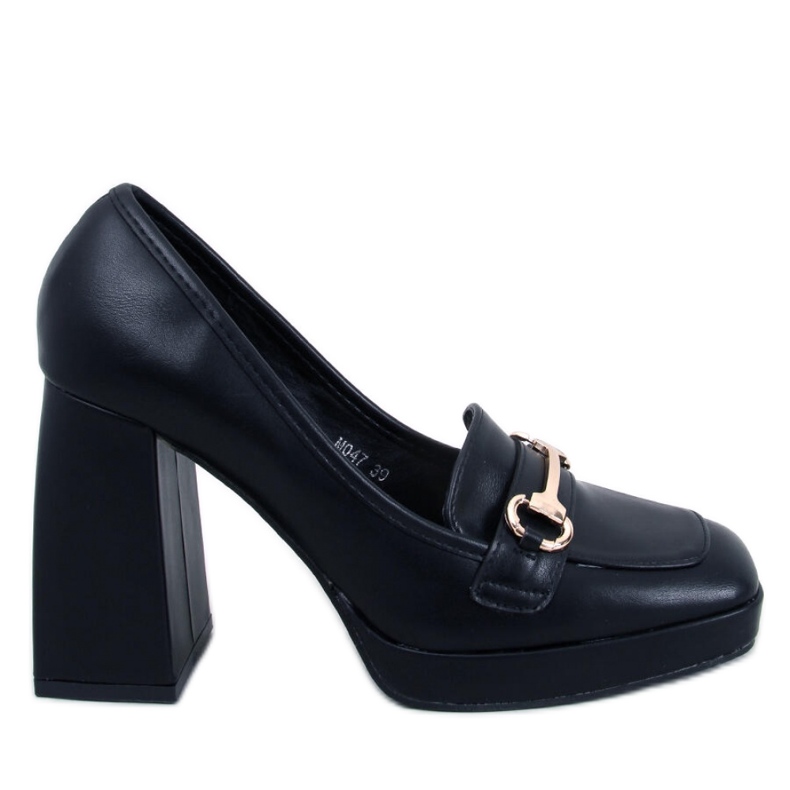 Albers Mocassins à talons noirs - Inello le noir