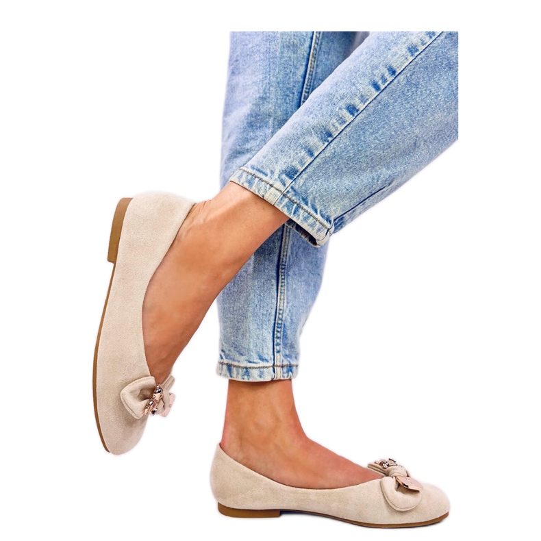 Cranny Ballerines ourson doré beige - Inello Cranny Ballerines ourson doré beige - Inello