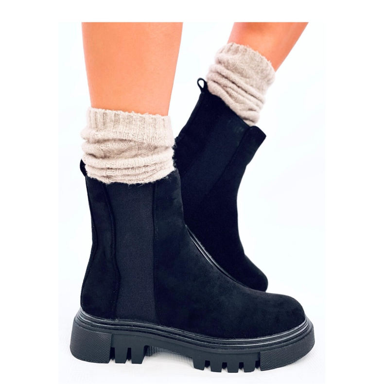 Swanson Bottines Chelsea montantes noires - Inello le noir Swanson Bottines Chelsea montantes noires - Inello le noir