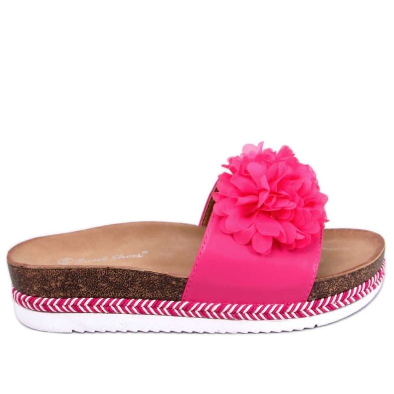Sandale Tongs Fleur de Pêcher Fuchsia du Sud - Inello rose