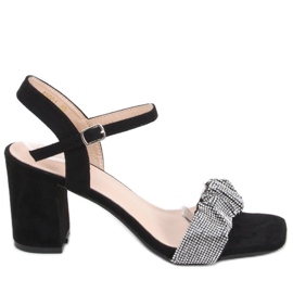 Dash Sandales à talons larges noires - Inello le noir