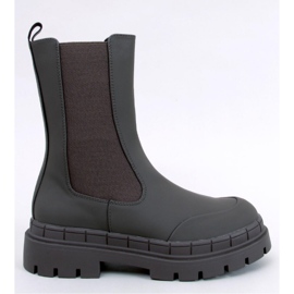 Bottines Chelsea hautes Faime Kaki - Inello vert