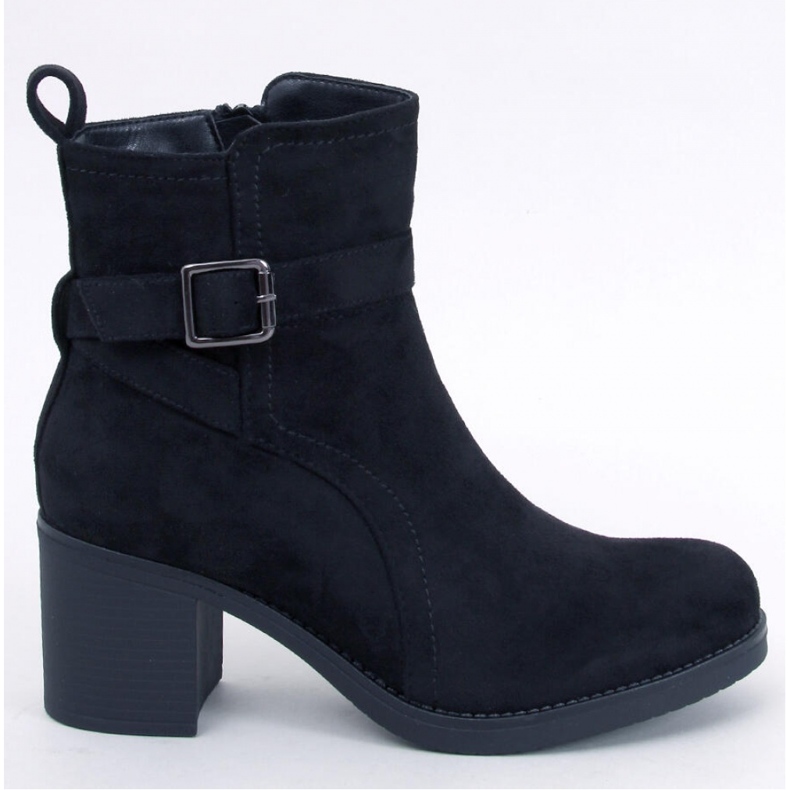 Rennia Bottines à talons larges noires - Inello le noir
