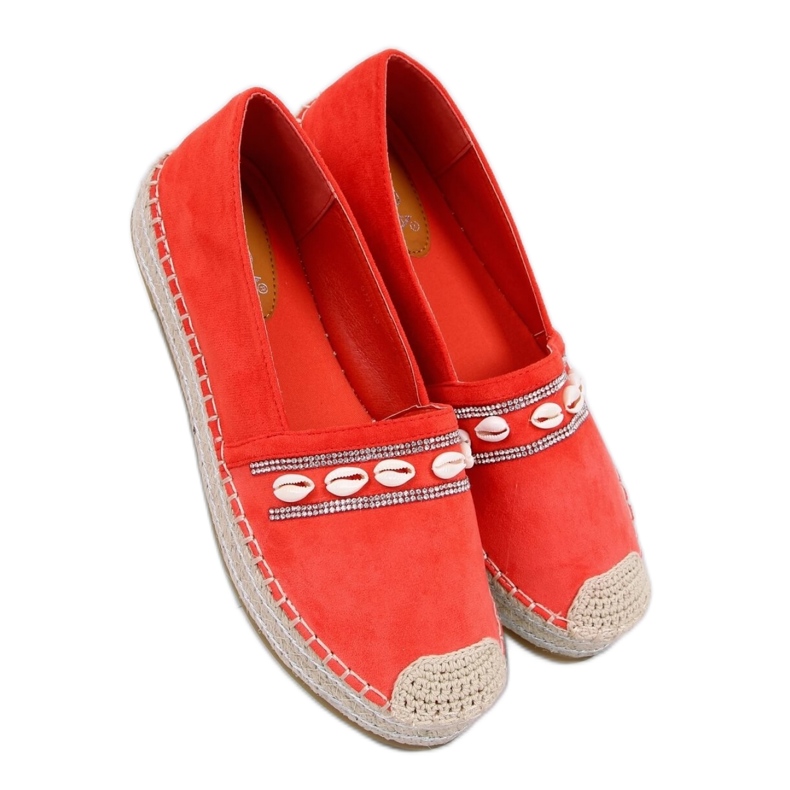 Espadrilles à Coquillages Orange 6771 Orange - Inello