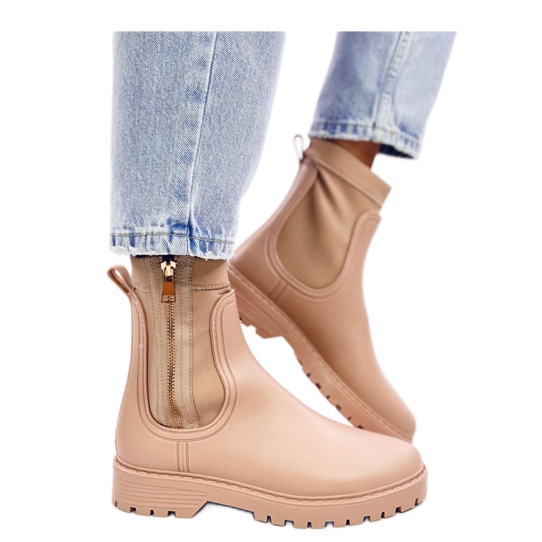 Bottines Chelsea Femme Below Beige - Inello Bottines Chelsea Femme Below Beige - Inello