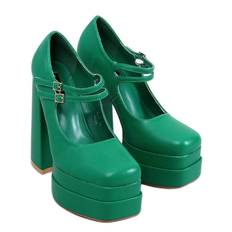 Escarpins plateforme Loit Green - Inello vert