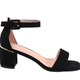 Sandales à talons hauts femme Rondeu Noir - Inello le noir