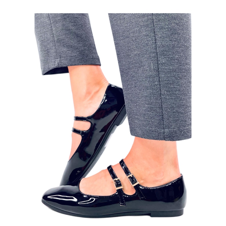 Ballerines vernies Mary Jane Liths noires - Inello le noir Ballerines vernies Mary Jane Liths noires - Inello le noir