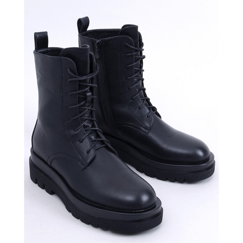 Bottines à semelle haute West Black - Inello le noir