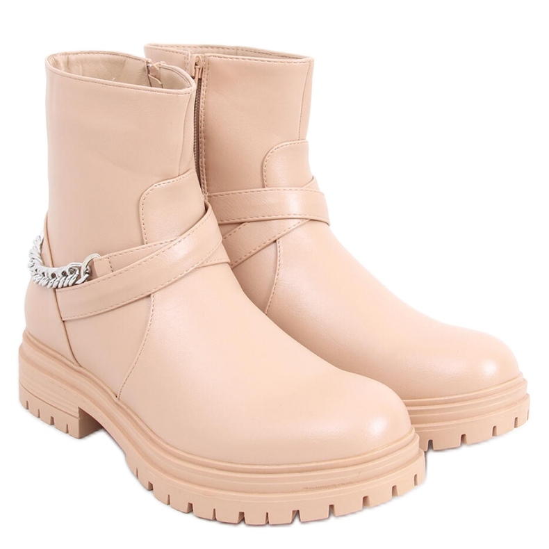 Bottines chaîne Cindy Nude - Inello beige Bottines chaîne Cindy Nude - Inello beige