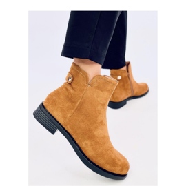Bottines Chelsea classiques femme Beres Camel - Inello brun