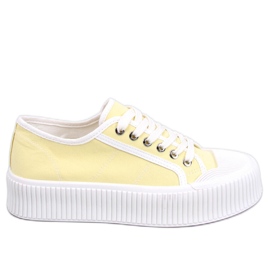 Baskets plateforme femme Dors Jaune - Inello Baskets plateforme femme Dors Jaune - Inello