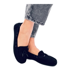 Wards Mocassins en daim noir - Inello le noir