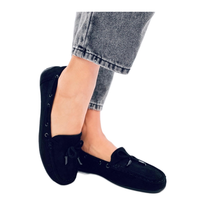 Wards Mocassins en daim noir - Inello le noir