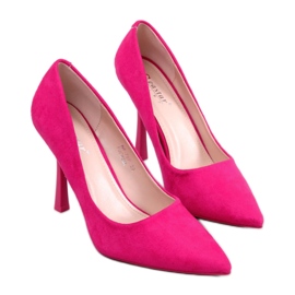 Escarpins femme camerin fuchsia en daim - Inello rose