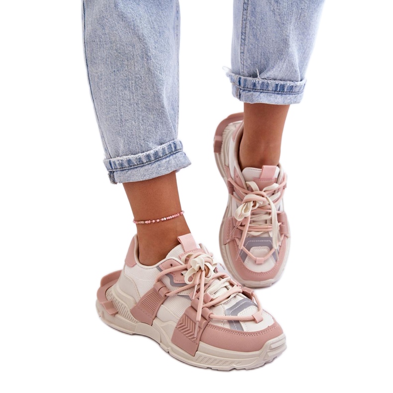 Step in style Chaussures de sport modèle Chillout! BL357P Beige/Rose - Entrez avec style Step in style Chaussures de sport modèle Chillout! BL357P Beige/Rose - Entrez avec style