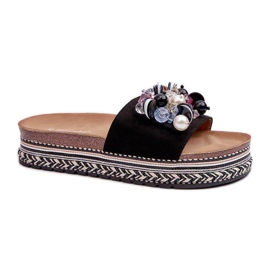 Step in style Sandale Tongs Modèle S.Barski HY077 Noir - Entrez avec style le noir