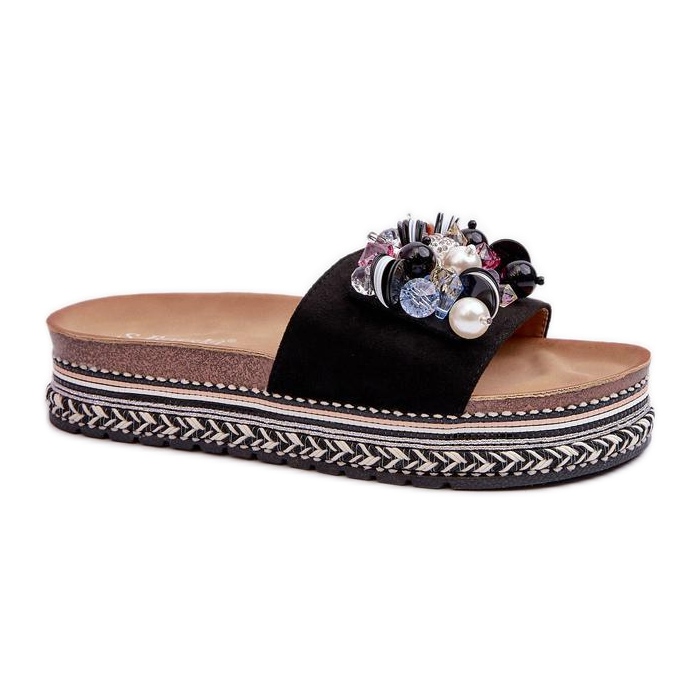 Step in style Sandale Tongs Modèle S.Barski HY077 Noir - Entrez avec style le noir