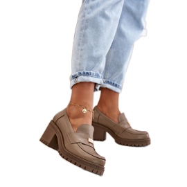 Step in style Chaussures Modèle Zazoo 20168 Beige Foncé - Entrez avec style