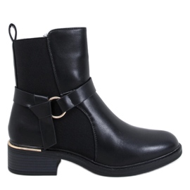 Bottines Chelsea femme pleine fleur Averill Noir
