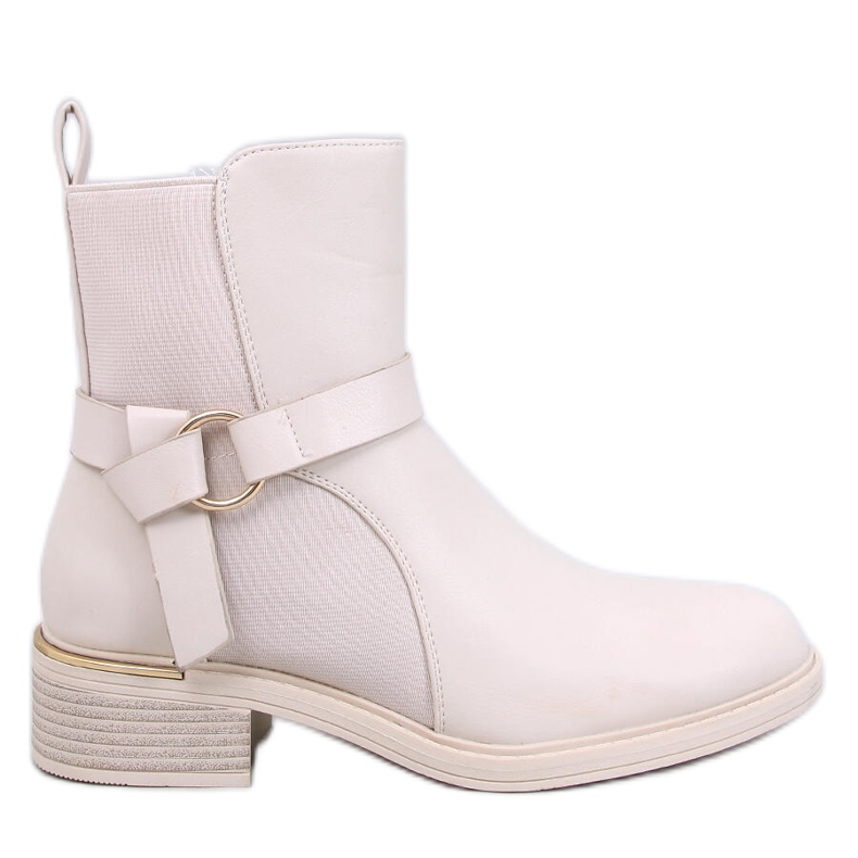 Bottines Chelsea femme pleine fleur Averill Beige Bottines Chelsea femme pleine fleur Averill Beige