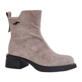 Step in style Bottes Modèle Vinceza 66696 Gris Daim - Entrez avec style