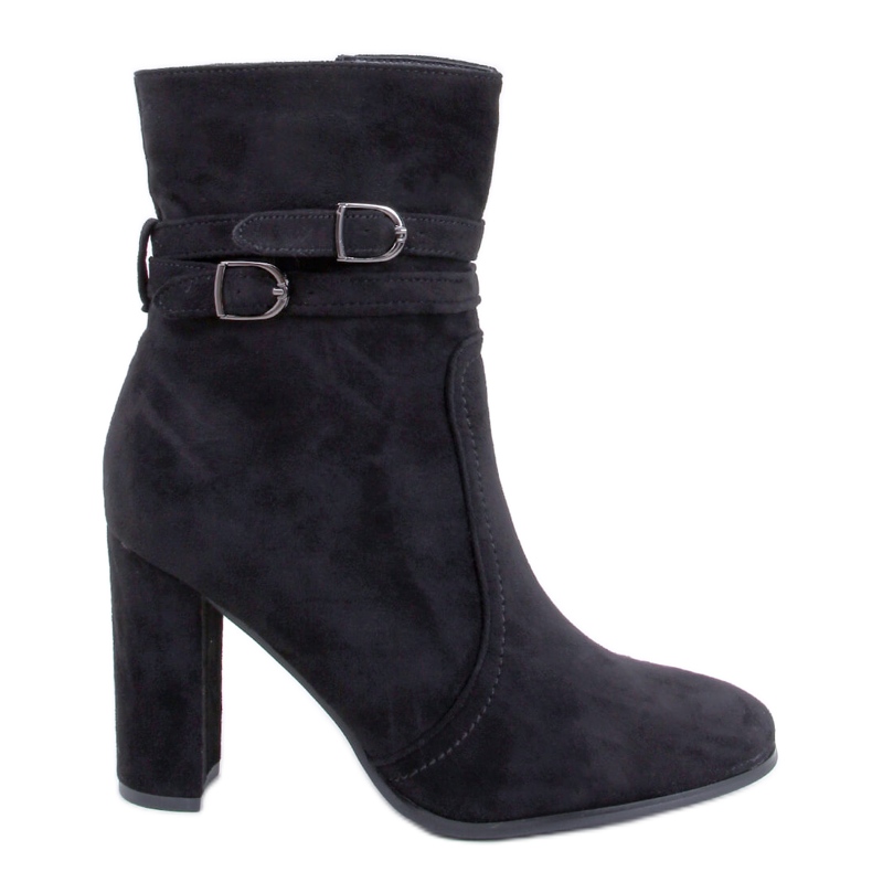 Dianes Bottines à talons en daim noir le noir