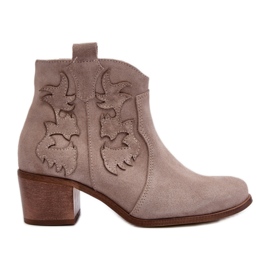 Step in style Bottes Modèle Zazoo 3426 Cappuccino - Entrez avec style beige