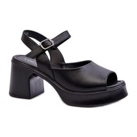 Step in style Sandales Modèle Vinceza 66627 Noir - Entrez avec style