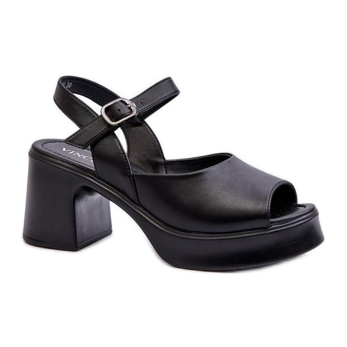 Step in style Sandales Modèle Vinceza 66627 Noir - Entrez avec style le noir
