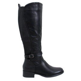 Bottines avec tige flexible Lappen Black noir