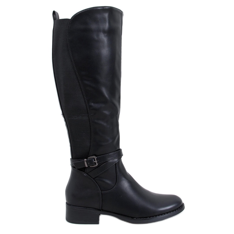 Bottines avec tige flexible Lappen Black le noir
