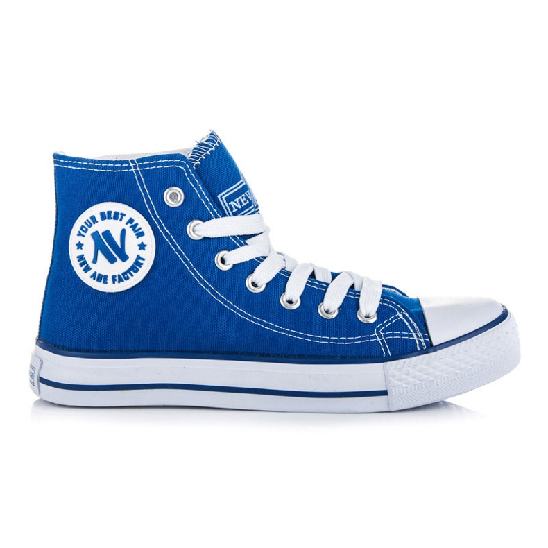 New Age Baskets montantes nouées bleu