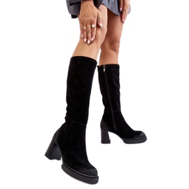 Step in style Bottes Modèle Lemar Ceraxa 70133 Daim Noir - Entrez avec style