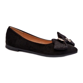 Ballerines femme noires avec nœud le noir